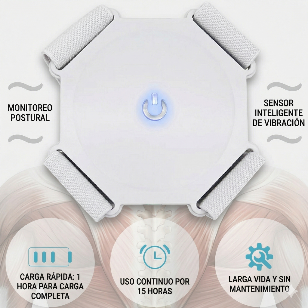 Corrector De Postura Invisible con Sensor