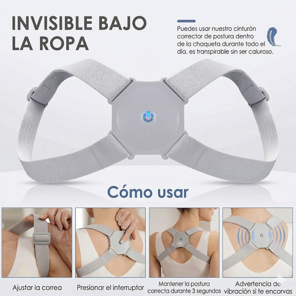 Corrector De Postura Invisible con Sensor