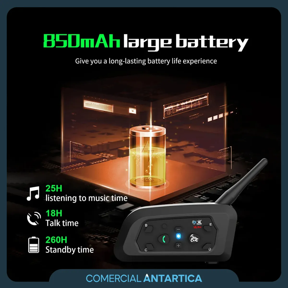 Intercomunicador para motos